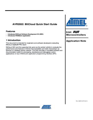 AVR2052: BitCloud Quick Start Guide - source ece iastate