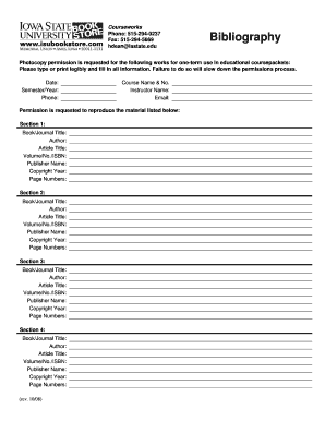 Coursepacket Request Form