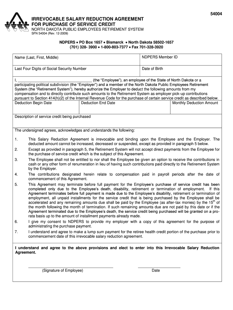 Fillable Online nd SFN 54004 (Rev Fax Email Print pdfFiller