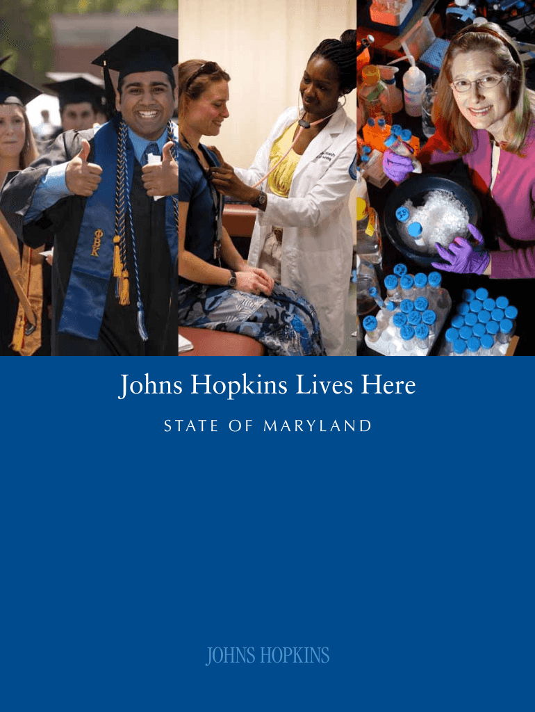 State of Maryland - Johns Hopkins University Preview on Page 1