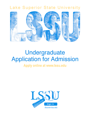 Lake Superior State University Undergraduate Application