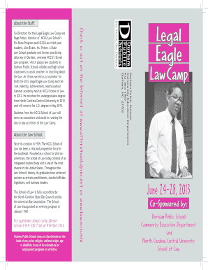 Legal Eagle Law Camp - NCCU School of Law - North Carolina ... - law nccu