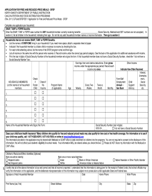 North Dakota Free and Reduced-Price Meals Application