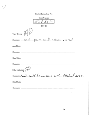 Student Technology Fee Grant Proposal