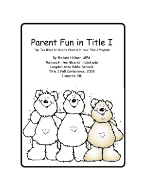 Title I Parent Involvement Guide