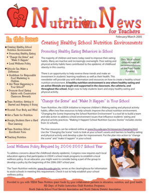 Team Nutrition School Enrollment Form