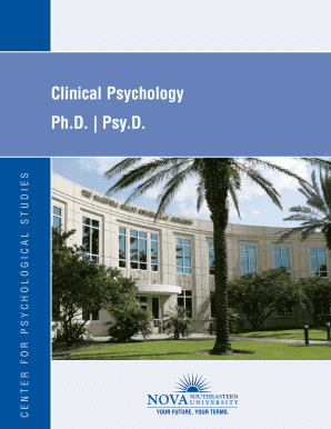 Psy.D. - Center for Psychological Studies - Nova Southeastern ... - cps nova