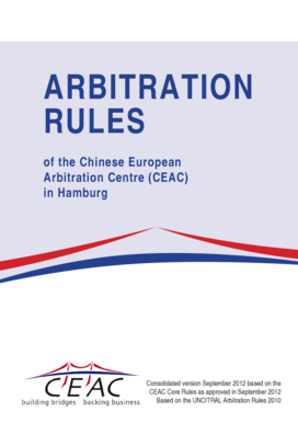 CEAC Arbitration Rules 2012 - cisg law pace