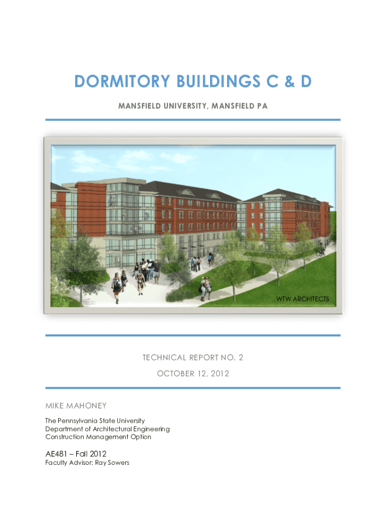 DORMITORY BUILDINGS C and D - Penn State College of Engineering Preview on Page 1