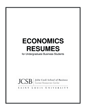 Resume Template for Undergraduate Business Students