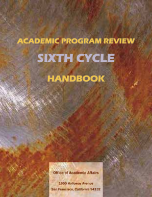 Handbook 6th cycle final - Academic Institutional Research - San ... - sites sfsu