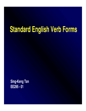 verb forms english grammar