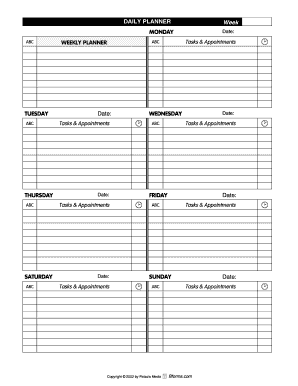Daily Planner Template