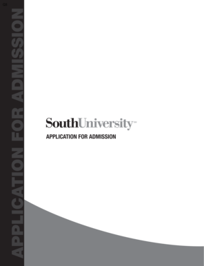 Application for Admission