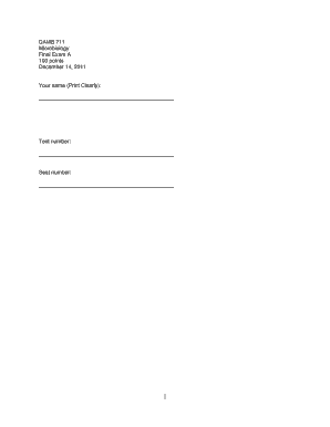 Microbiology Final Exam A