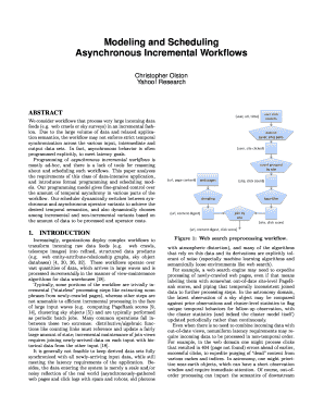 Modeling and Scheduling Asynchronous Incremental Work - i stanford