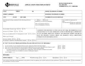 Employment Application Form