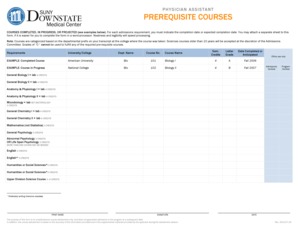 Fillable Online sls downstate Prerequisite Course Grid sls downstate Fillable Online sls downstate Prerequisite Course Grid sls downstate