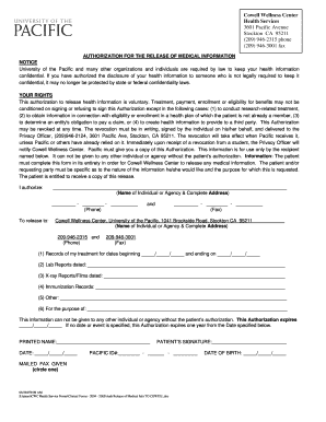 Authorization for Release of Medical Information