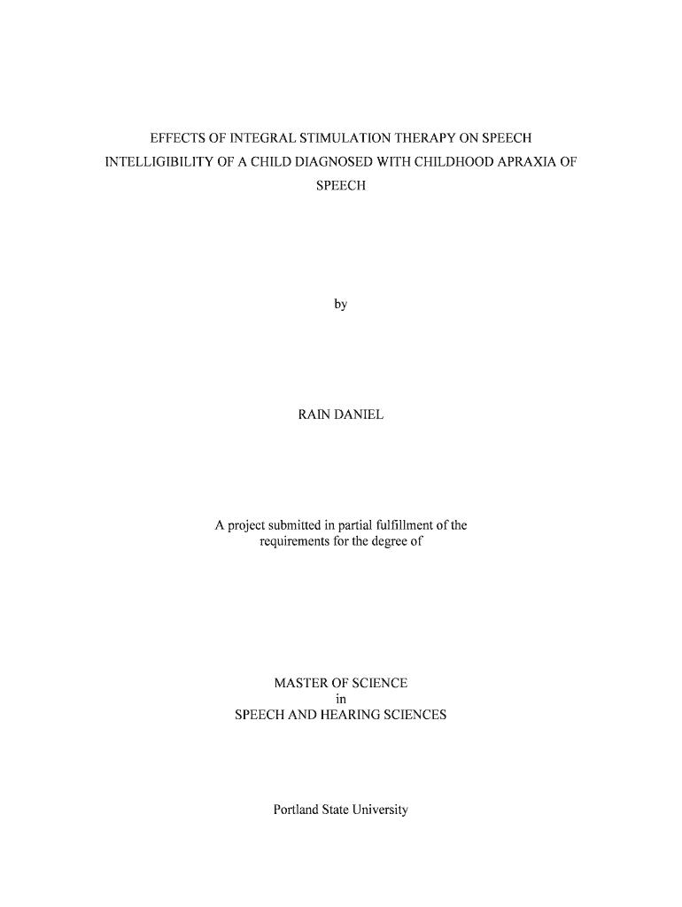 Effects of integral stimulation therapy on - Portland State University Preview on Page 1