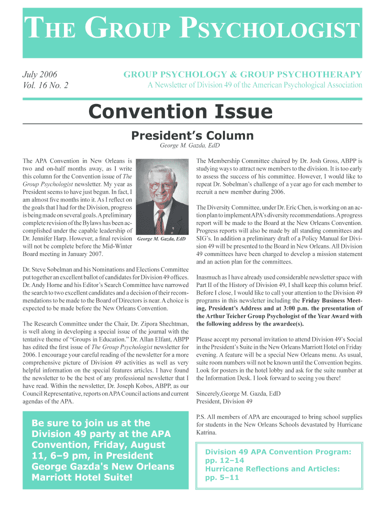 GROUP PSYCHOLOGY and GROUP PSYCHOTHERAPY - facultystaff richmond Preview on Page 1