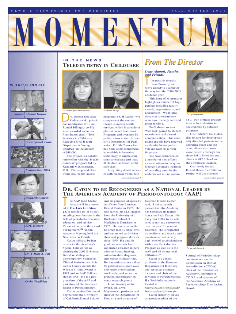 Fall Winter 2004 - University of Rochester Medical Center Preview on Page 1