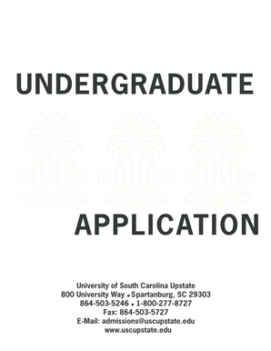 Undergraduate Application Form