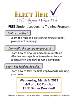 FREE Student Leadership Training Program - The University of ... - uta