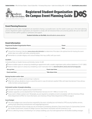 On Campus Event Planning Guide