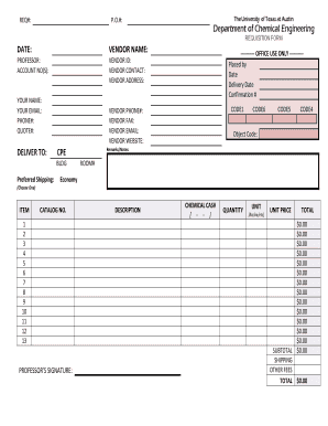 Purchase Order Template