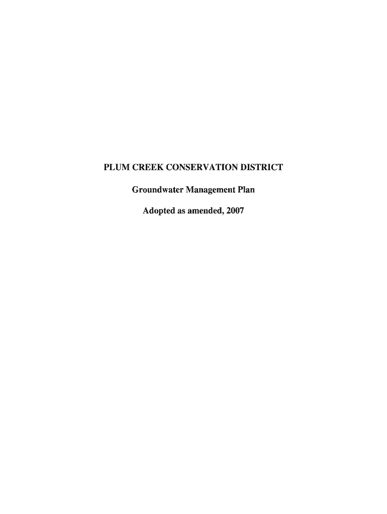 PLUM CREEK CONSERVATION DISTRICT Groundwater - beg utexas Preview on Page 1