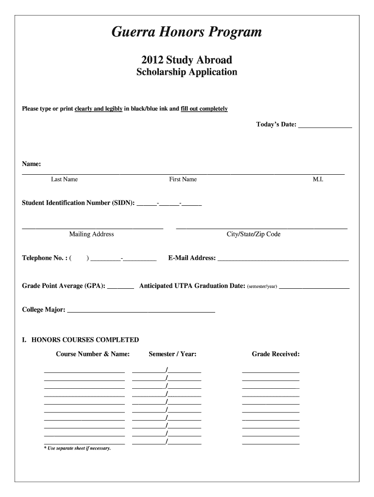 Application for admission - The University of Texas-Pan American Preview on Page 1