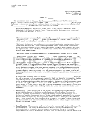 Fannie Mae Lease Agreement