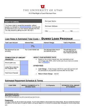 How to calculate kgid maturity amount - Loan Rates & Estimated Total Costs DUMKE LOAN PROGRAM ... - fbs admin utah