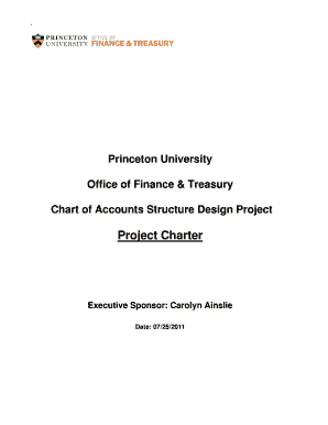 COA Project Charter - Princeton University - ftspecialprojects princeton