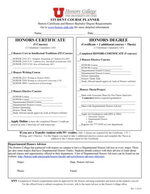 Student Course Planner