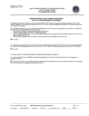 Labor Condition Application for Nonimmigrant Workers