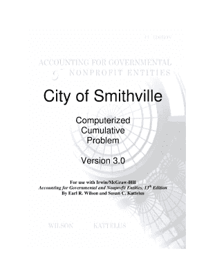 City Of Smithville Computerized Cumulative Problem Fill - 