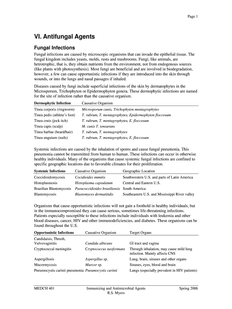 Fillable Online Fungal Infections Fax Email Print - pdfFiller