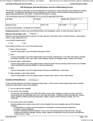 Form W-4 Employee's Withholding Allowance Certificate