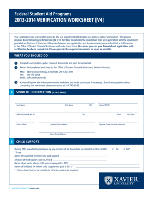 2013-2014 Verification Worksheet V4