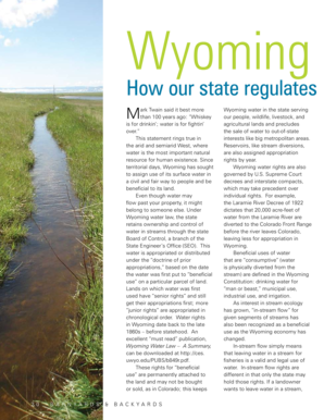 Wyoming Water Rights Form