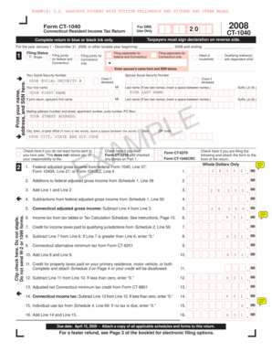 Connecticut Resident Income Tax Return