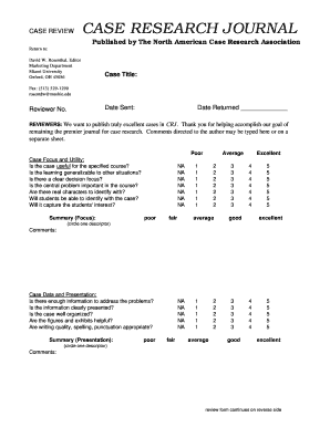 case research journal