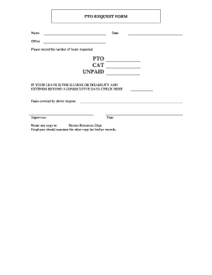 PTO Request Form