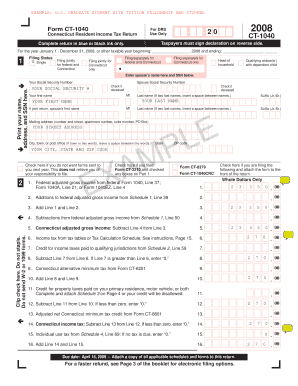 Connecticut Resident Income Tax Return