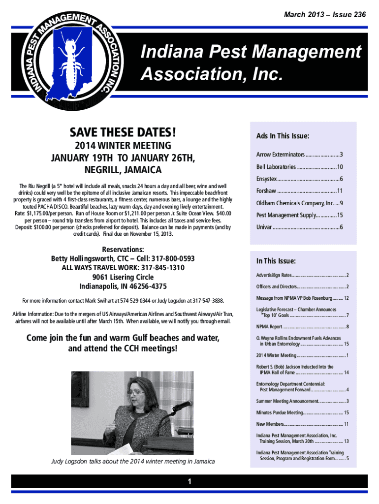 Newsletter Archive - Nebraska State Pest Control Association: Fill out ...