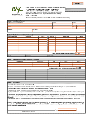 FlexComp Reimbursement Voucher