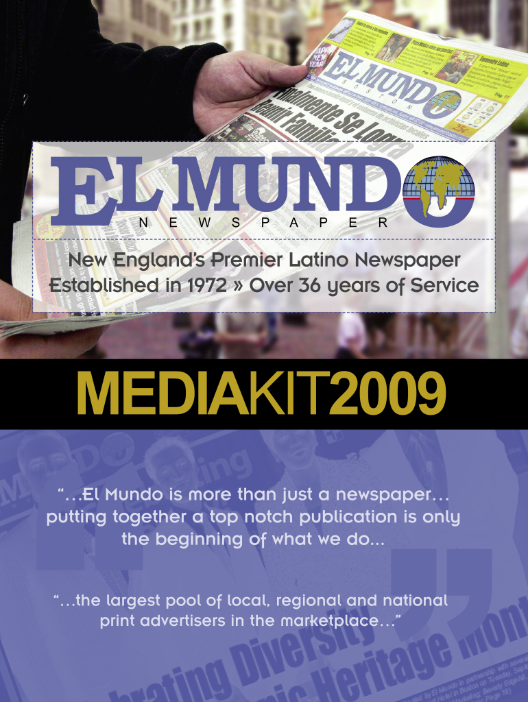 El Mundo Newspaper Preview on Page 1