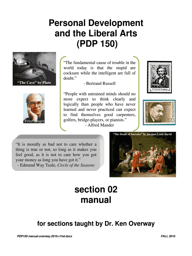 Personal Development and the Liberal Arts (PDP 150) Preview on Page 1